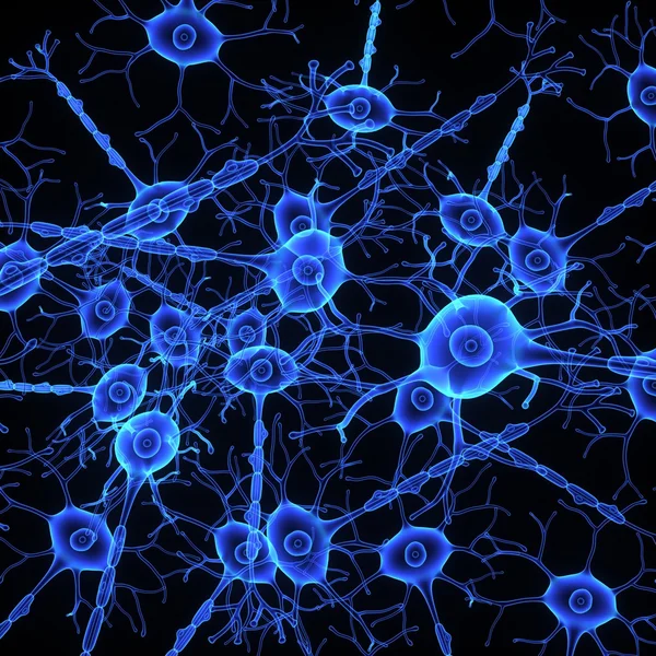 Структура нейронов — стоковое фото