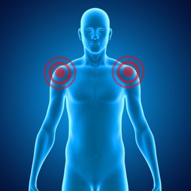 Shoulder joints in pain