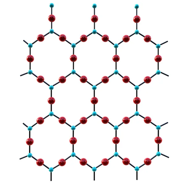 Quartz molecular structure — Stock Photo, Image