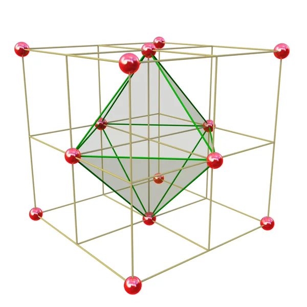 Locating Octahedral voids — Stock Photo, Image