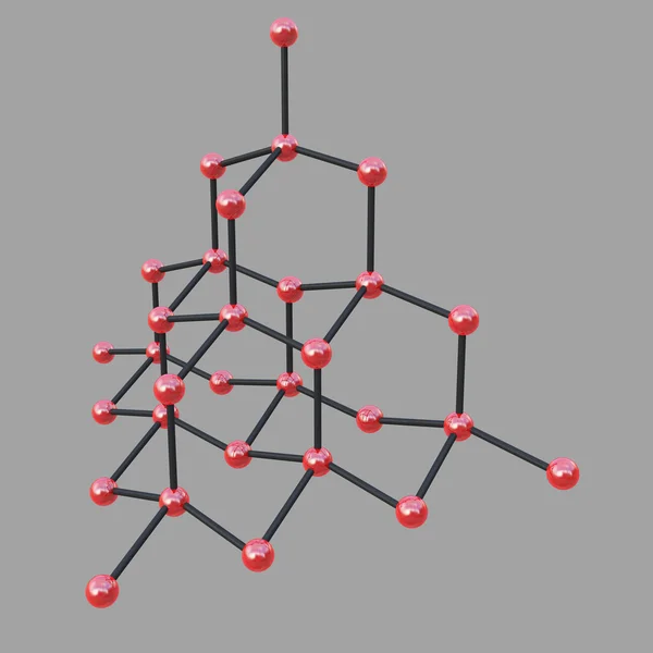 Molecular Structure of Diamond — Stock Photo, Image