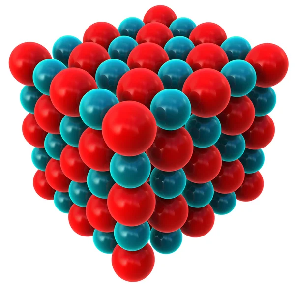 Molekulární struktura bromid stříbrný — Stock fotografie