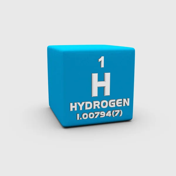 Атомное число водорода — стоковое фото