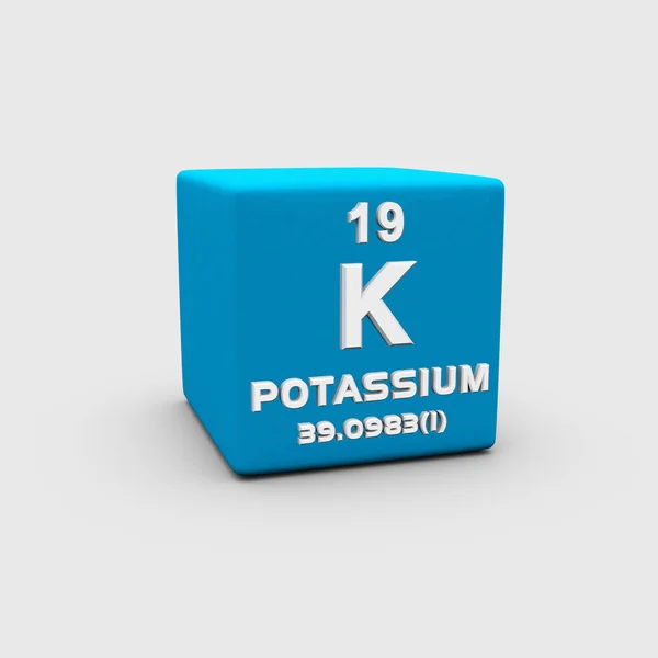 Kalium atomnummer — Stockfoto