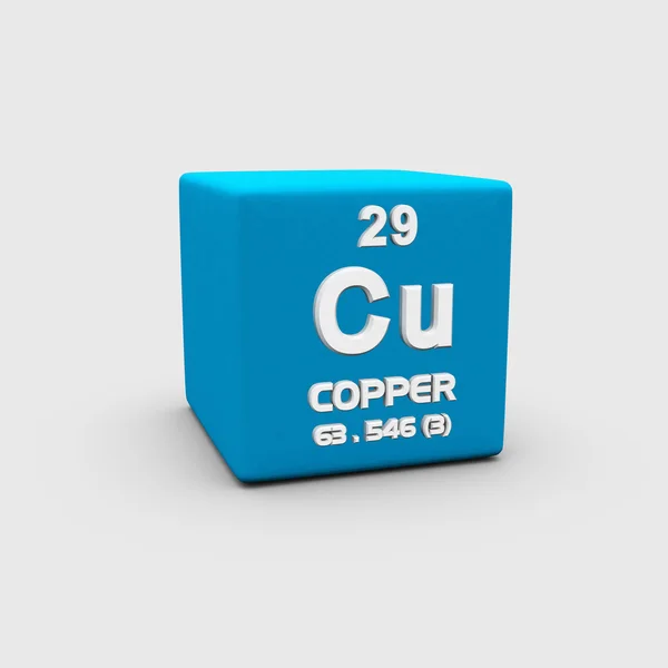 Número atómico de cobre — Fotografia de Stock