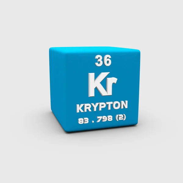 Atomové číslo kryptonu — Stock fotografie