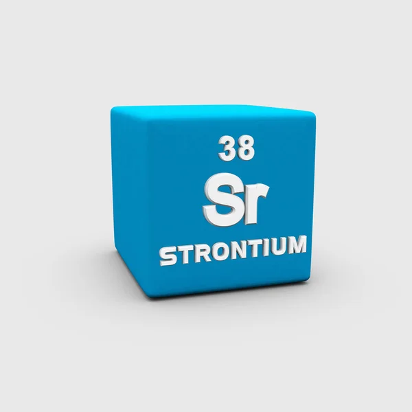 Número atómico de estrôncio — Fotografia de Stock