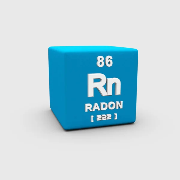 Radon atom numarası sembol — Stok fotoğraf