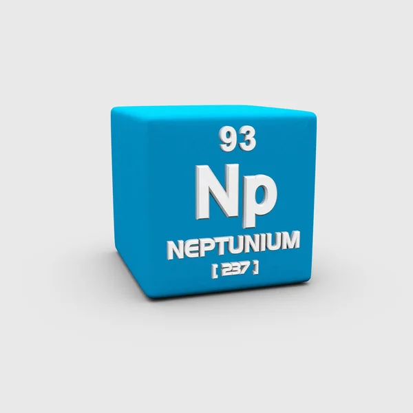 Neptunium Atomic Number symbol — Stock Photo, Image