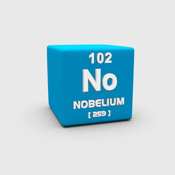 Nobelium Simbolo del numero atomico — Foto Stock