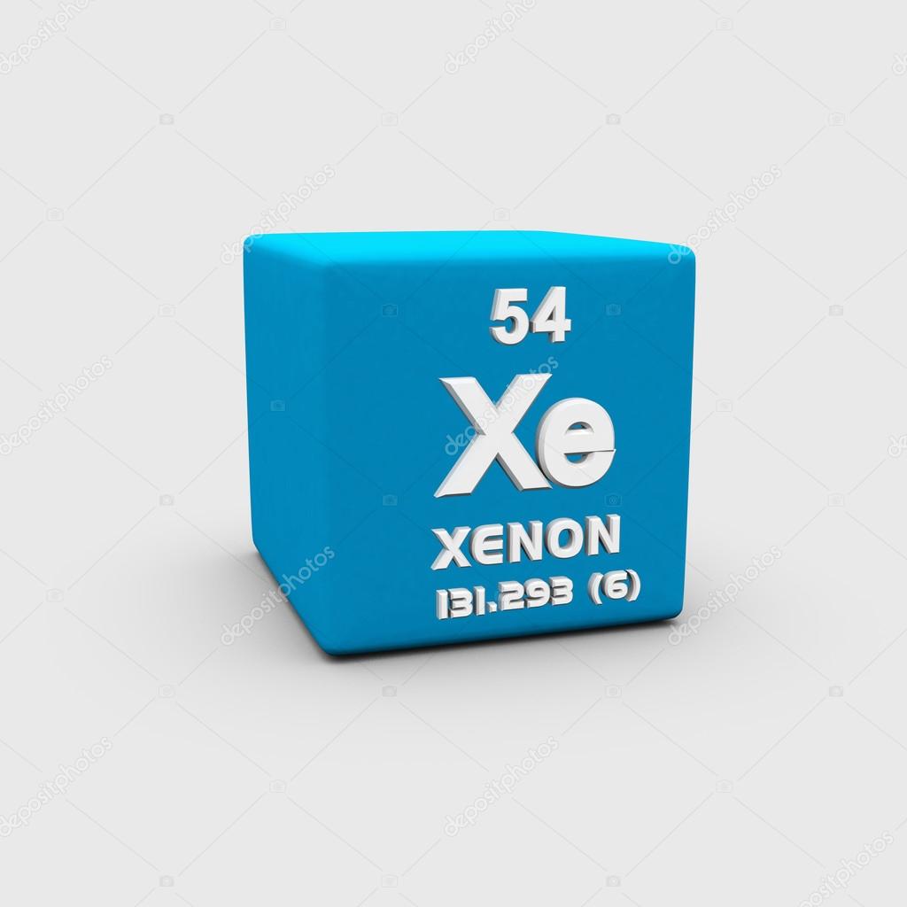 Stock Photo Number symbol Atomic Xenon #75753793 sciencepics \u2014 ©