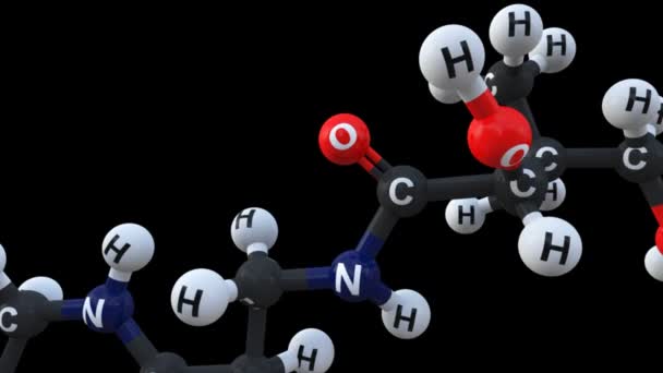 乙酰基科学动画 — 图库视频影像