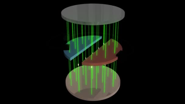 Cyclotron concepto de animación — Vídeos de Stock