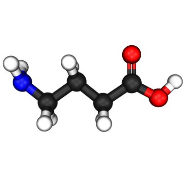 Butyric acid structure clipart