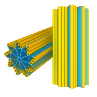 Centriole structure on white clipart