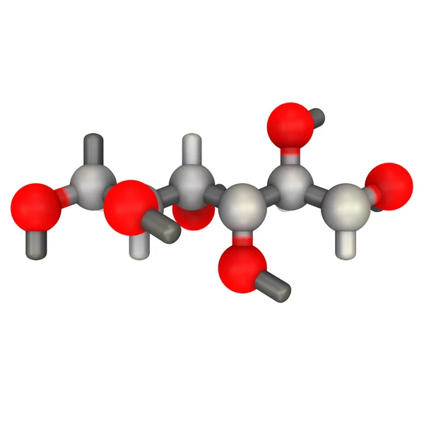 Mannitol (mannite, manna suiker) molecuul — Stockfoto