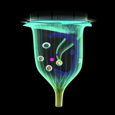 Vorticella illüstrasyon kara günü
