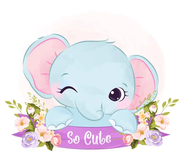 adorable animals illustration in watercolor for personal project