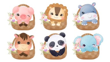 tapılası hayvanlar kişisel proje için resimleme