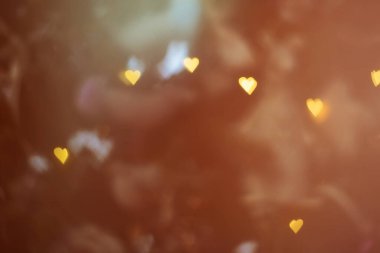 Romantik çok renkli kalp soyut sevgililer günü arkaplanı bokeh