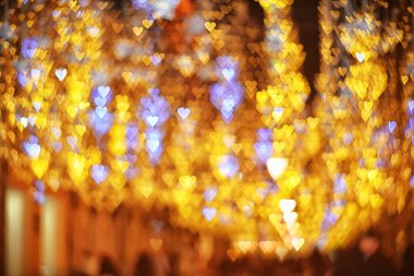 Romantik çok renkli kalp soyut sevgililer günü arkaplanı bokeh