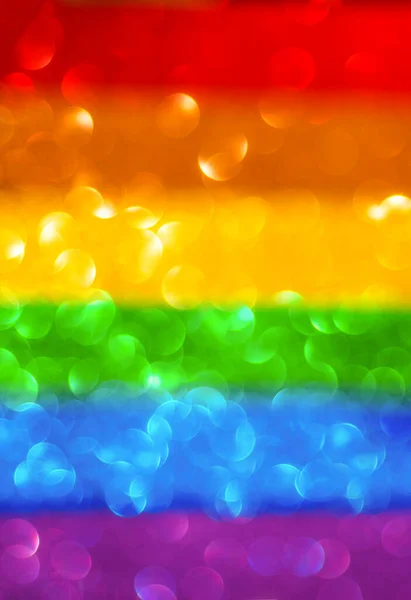 Suddig Abstrakt Regnbåge Bakgrund Från Flerfärgad Bokeh Lgbt Flagga — Stockfoto