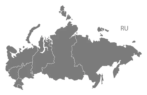 Районы России — стоковый вектор