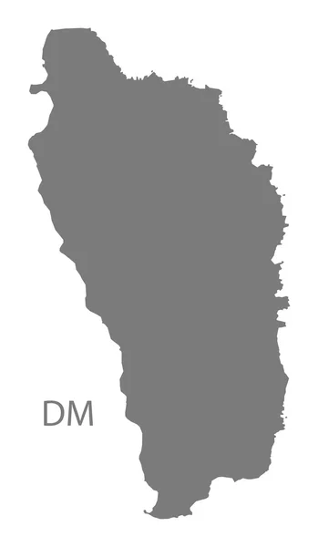 Домініка карту сірий — стоковий вектор