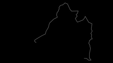 Banteay mean cheay Kamboçya eyalet haritası animasyon çizimi