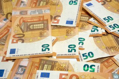 Euro deposits, banknotes currency finances