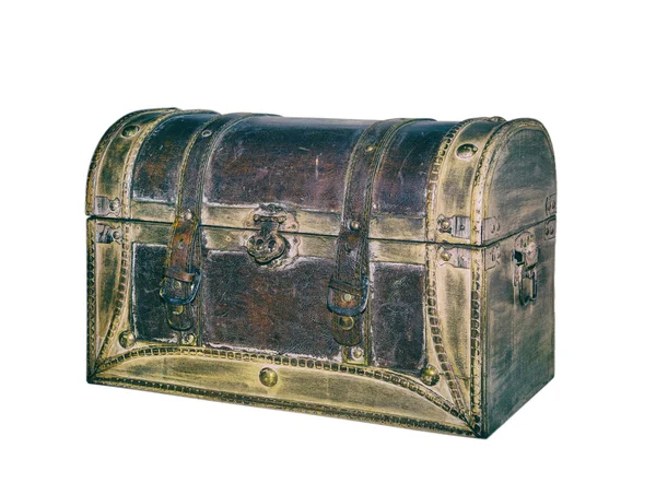 Old leather suitcase — Stock Photo, Image