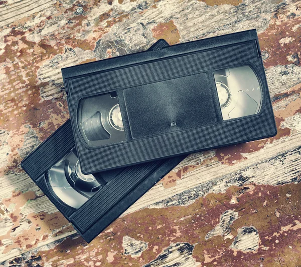 Deux cassettes vidéo en gros plan — Photo