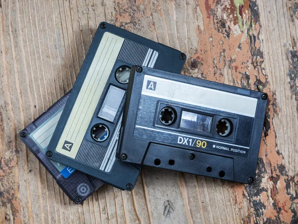 Primer plano del cassette de audio —  Fotos de Stock