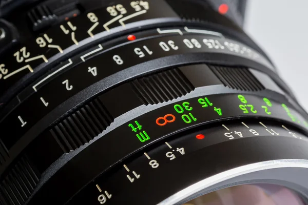 Photographic lens, equipped — Stock Photo, Image