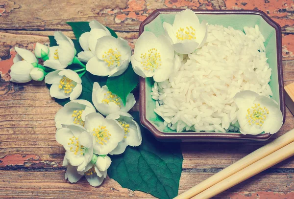 Vegetarische gerechten, rijst — Stockfoto
