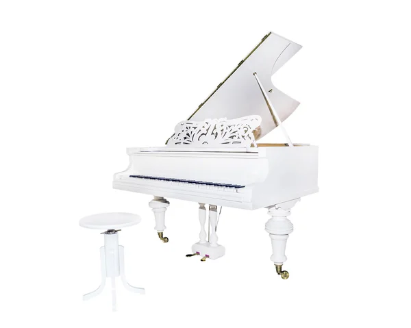 White piano, instrument — Stock Photo, Image