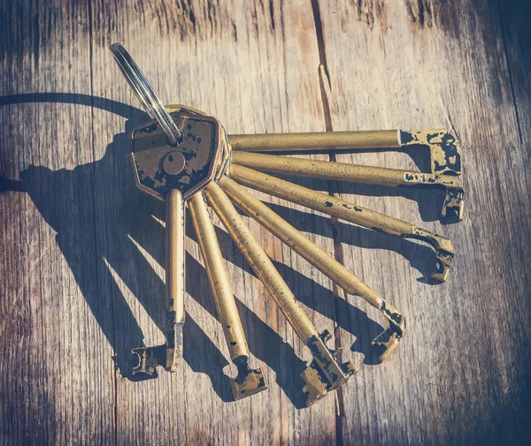 Set of master keys for locks — Stock Photo, Image