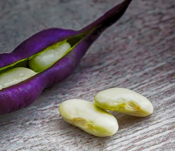 紫色的豆类、 蔬菜 — 图库照片