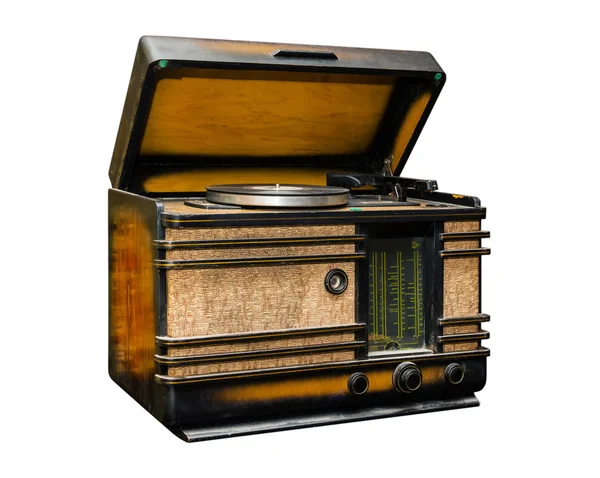 Old radio, side view — Stock Photo, Image