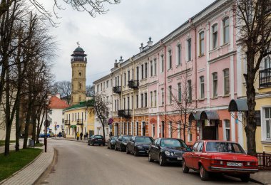 Grodno, Belarus, 17.04.2021, İtfaiye Ekibi No. 1, başyazı