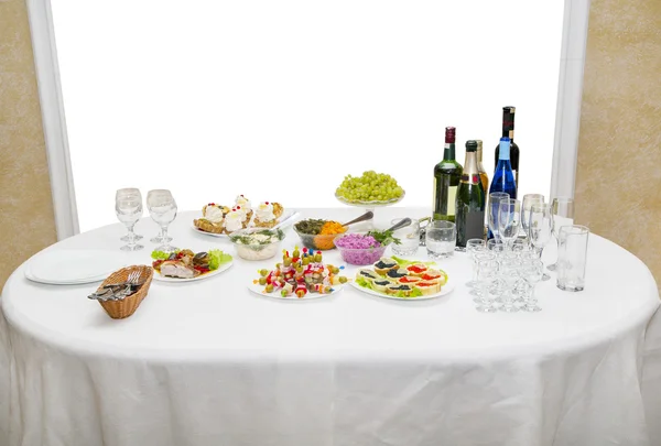 festive table for buffet