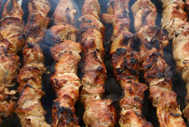 Barbekü yakın çekim