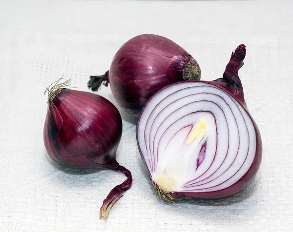 Red onion, fragment — Stock Photo, Image