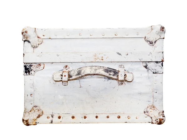 古いスーツケース、サイドビュー — ストック写真