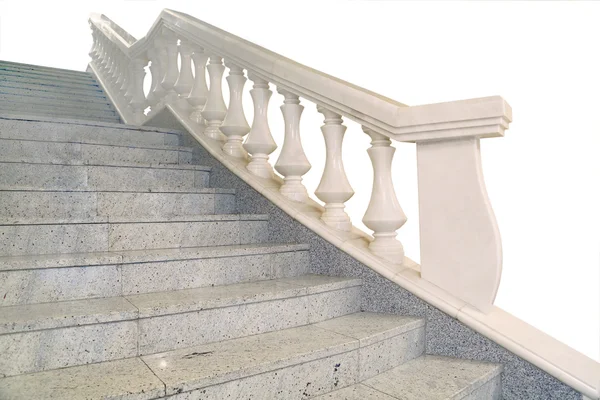 Fragmento de una escalera de mármol — Foto de Stock