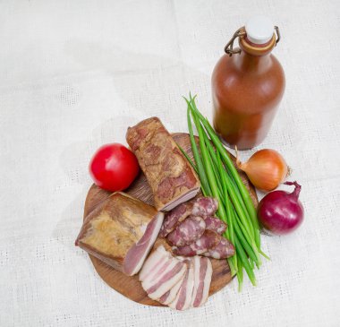 Et natürmort, üstten görünüm