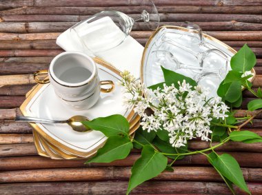 mutfak eşyaları. Leylak dalı