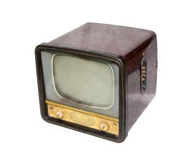 Eski televizyon, üstten görünüm