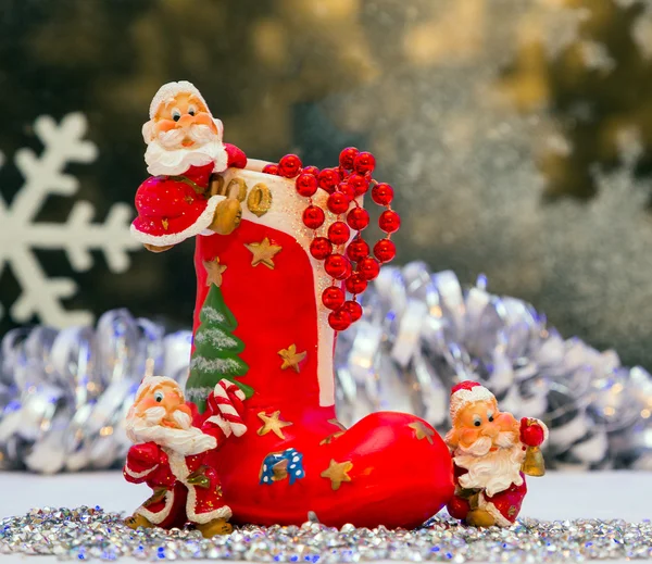 Christmas card, toy dwarves — Stockfoto