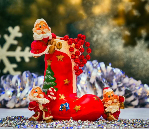Celebration. Christmas card, toy gnome — Stockfoto